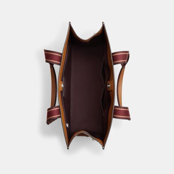 NWT COACH Large Smith Tote Pebble Leather CM716 Penny Multi Brown - Picture 13 of 13